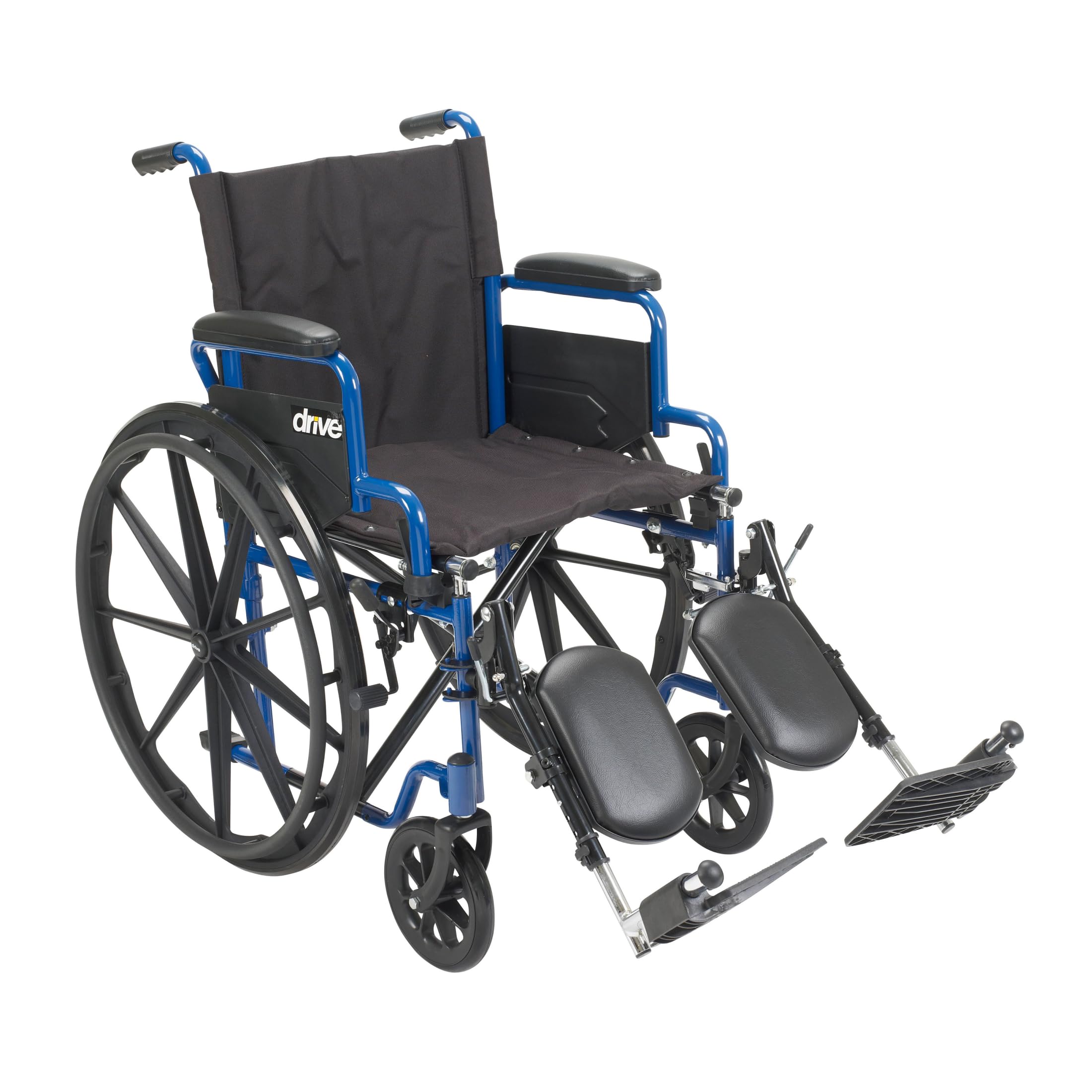 Drive Medical Blue Streak Lightweight Wheelchair with Elevating